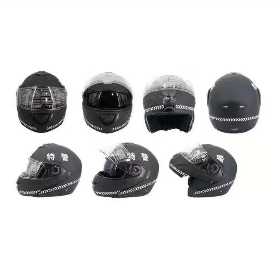 Motorcycle helmet police full-face