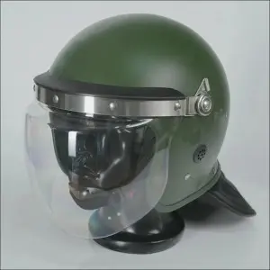 Anti riot helmet in military use