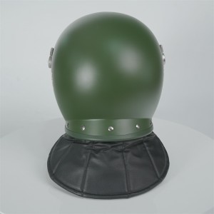 Anti riot helmet in military use